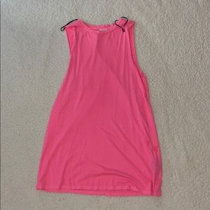 Pink dress or bathing suit cover!